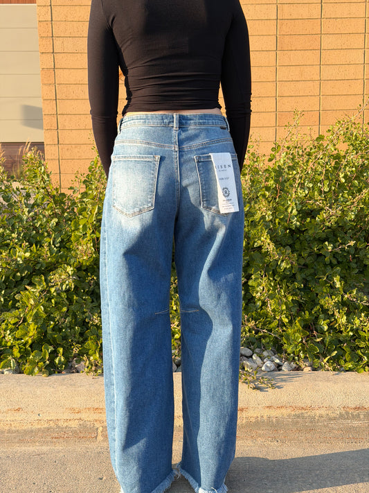 Risen Barrel Jeans