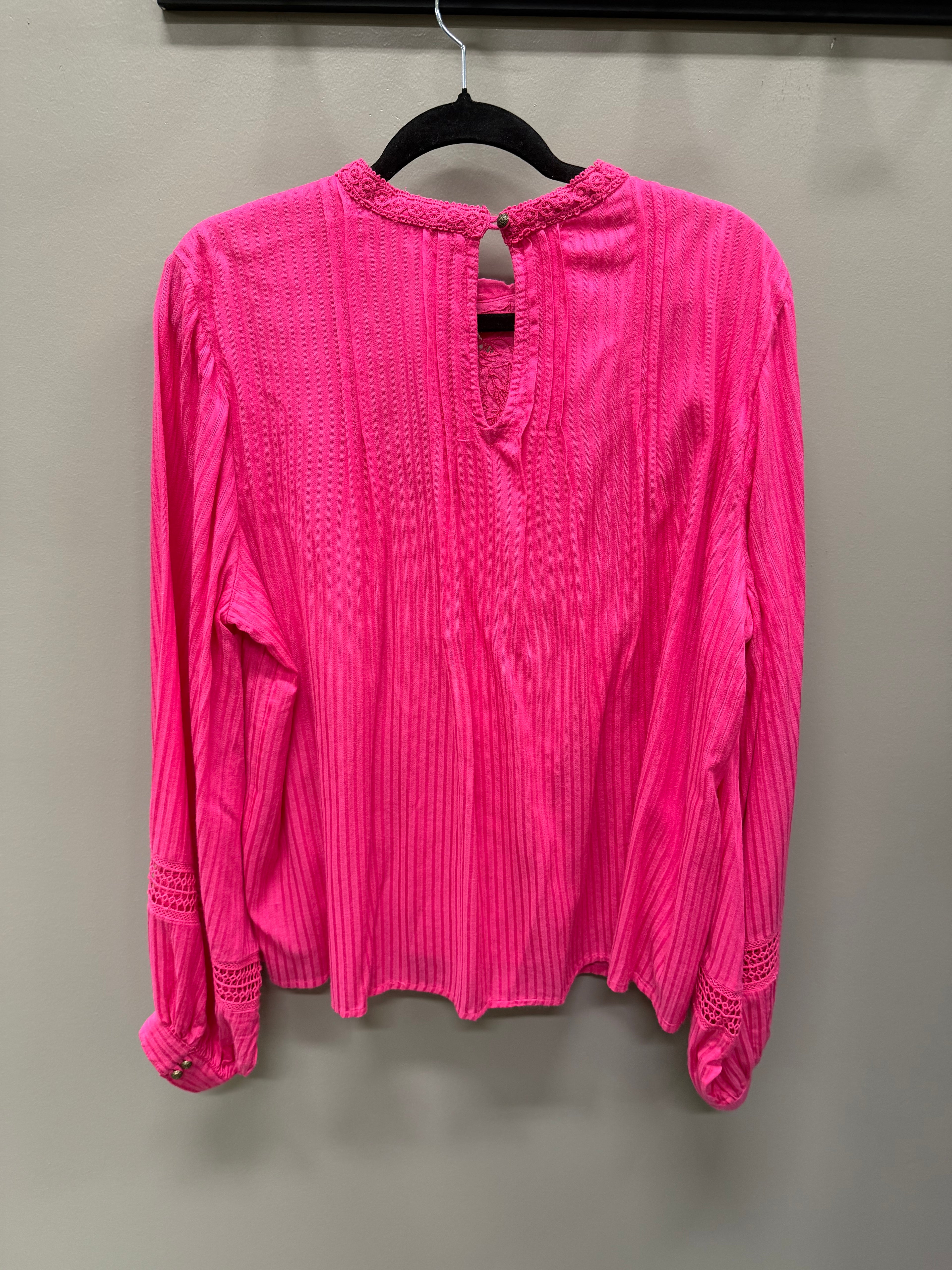 Hot pink Anthropologie Shirt, XL