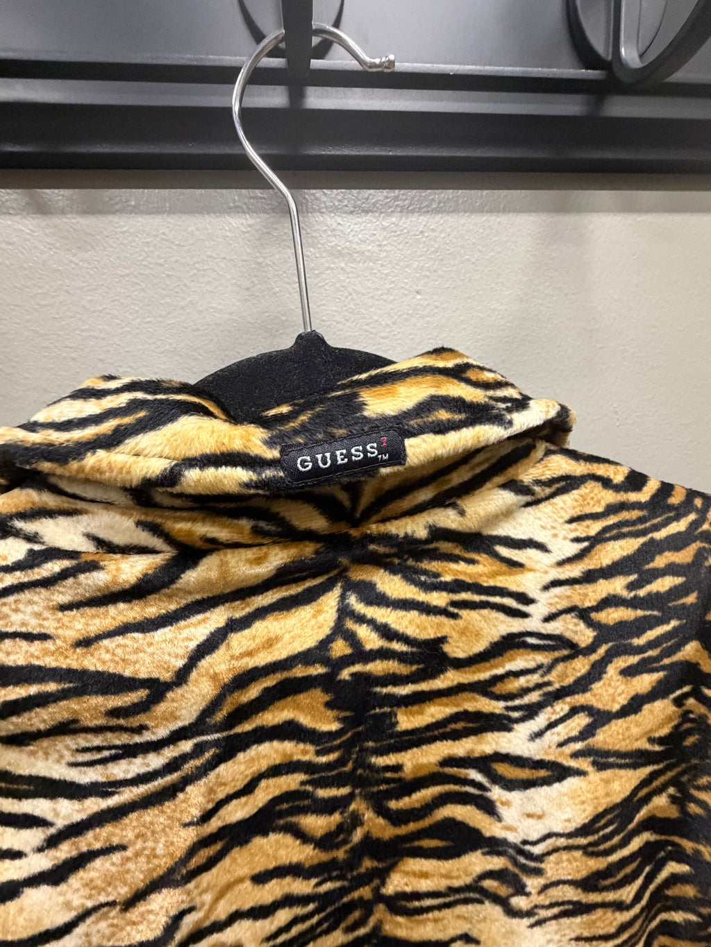 Guess Tiger Print Trench Coat, medium