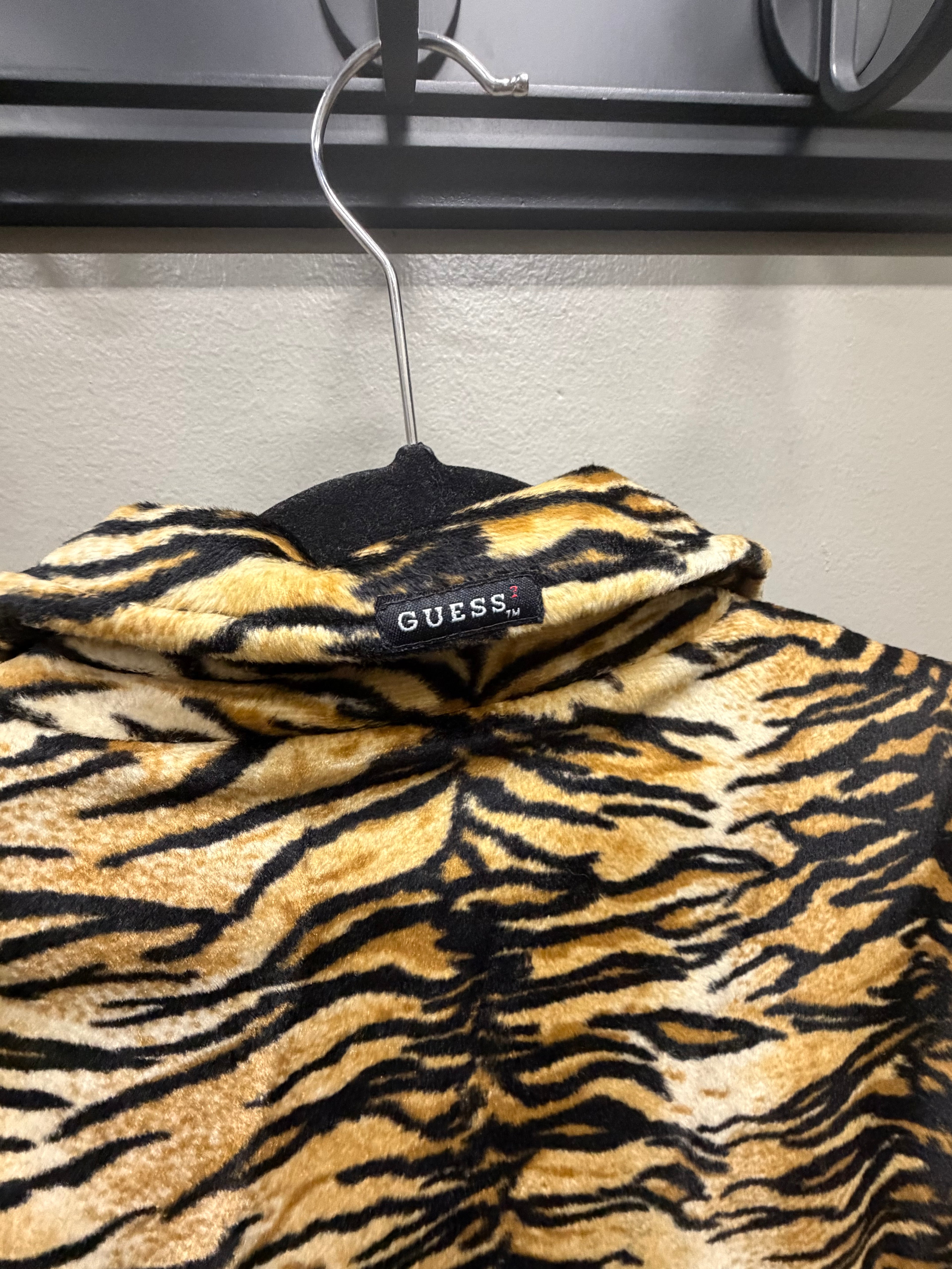 Guess Tiger Print Trench Coat, medium
