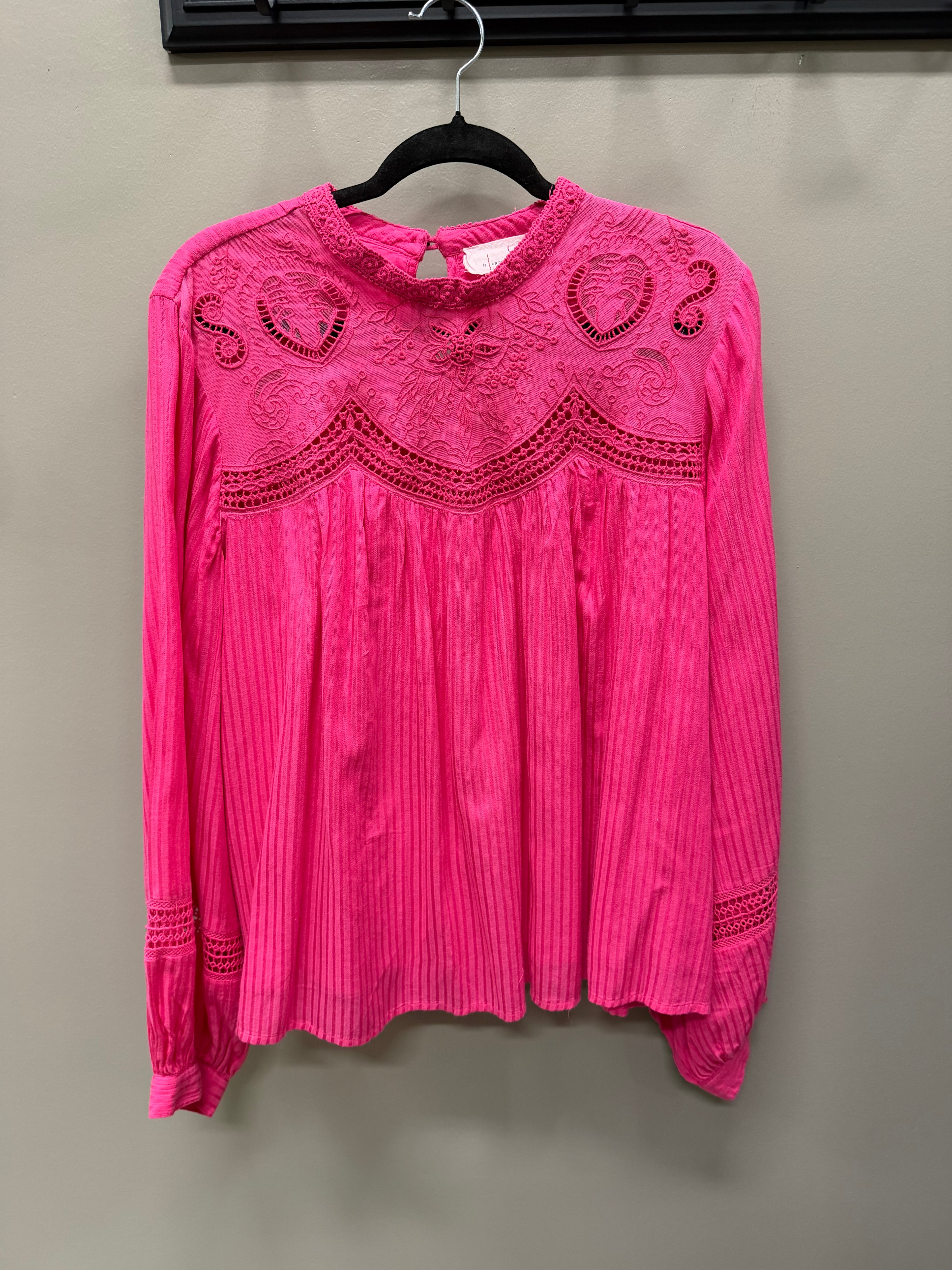 Hot pink Anthropologie Shirt, XL
