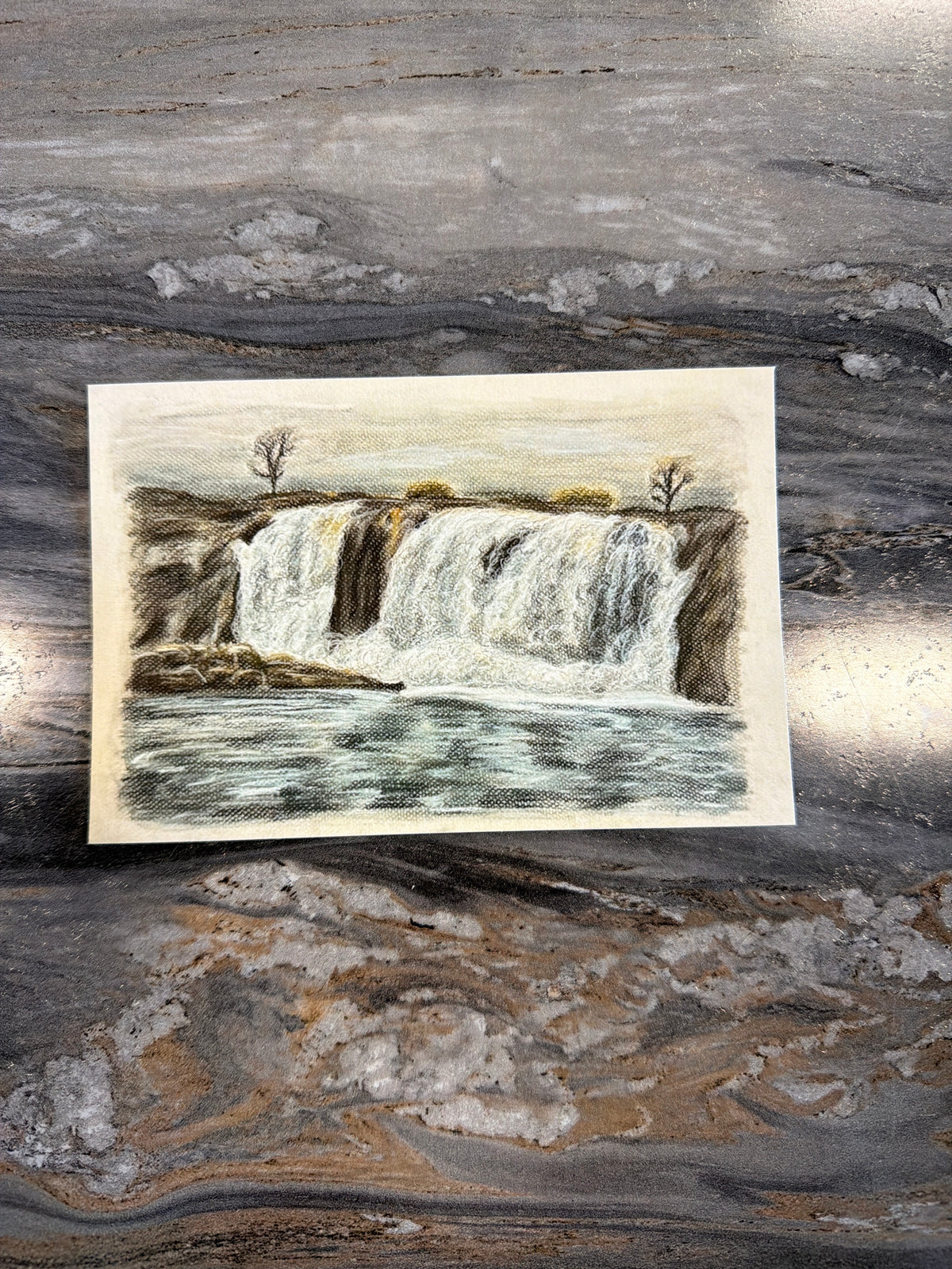 Falls Park Art Print- Maysa Grayce Art