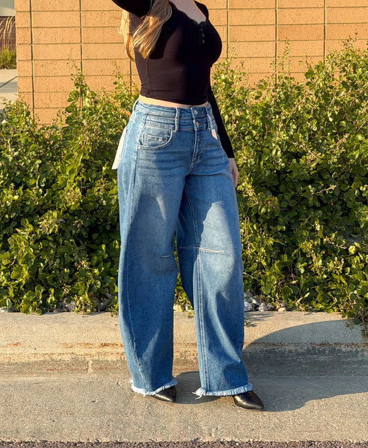 Risen Barrel Jeans