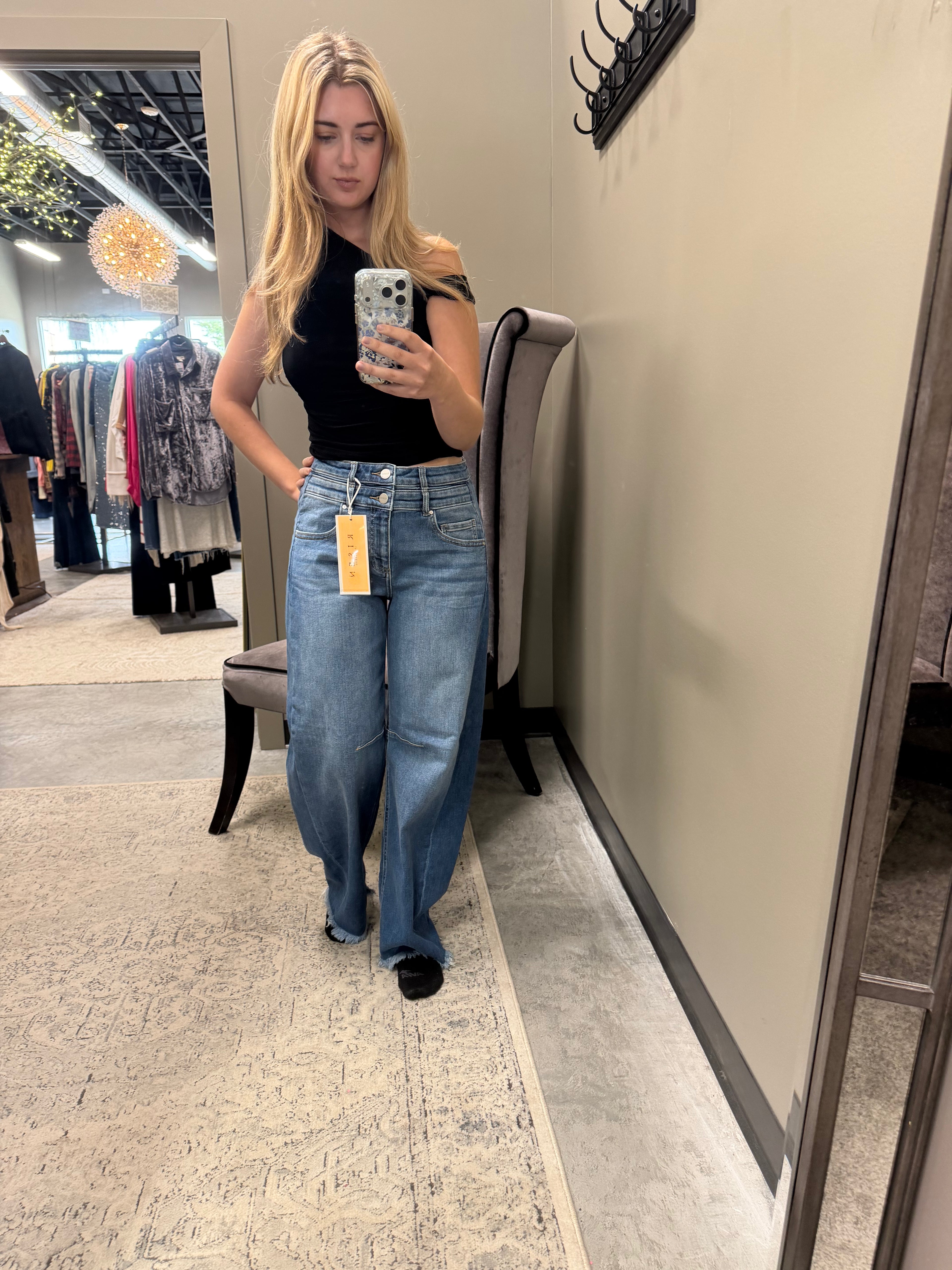 Risen Barrel Jeans
