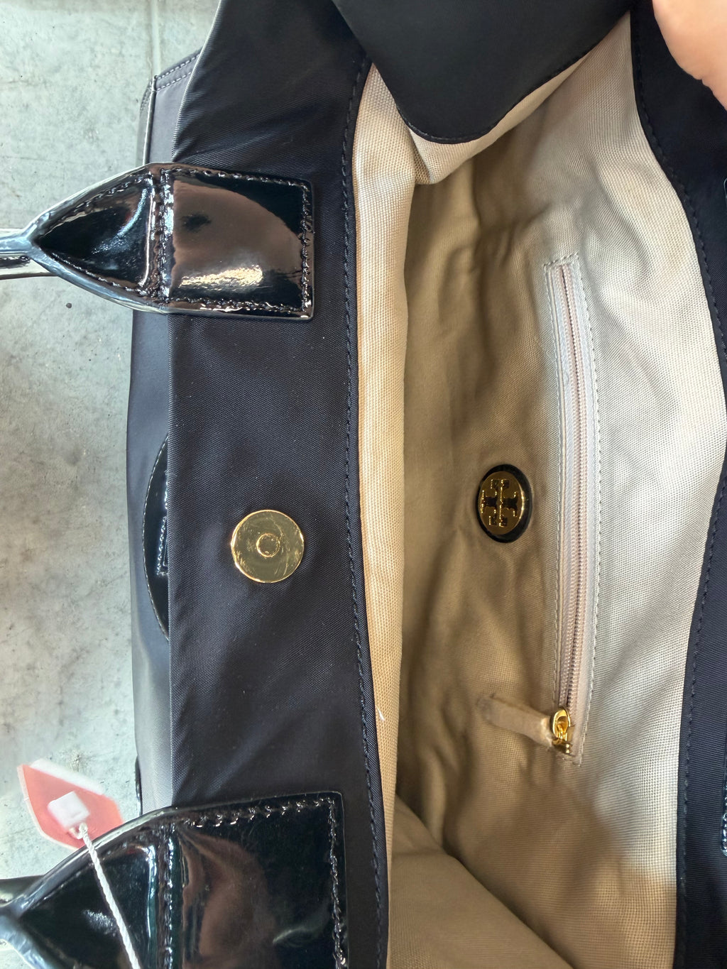 Tory Burch Ella Patent Nylon Tote NWT - Urban Thread