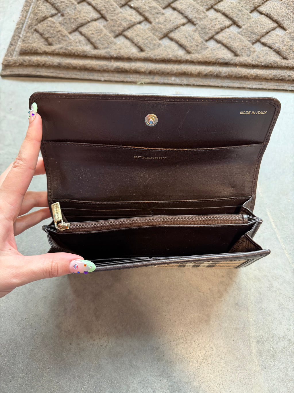 Burberry Haymarket Check Wallet - Urban Thread