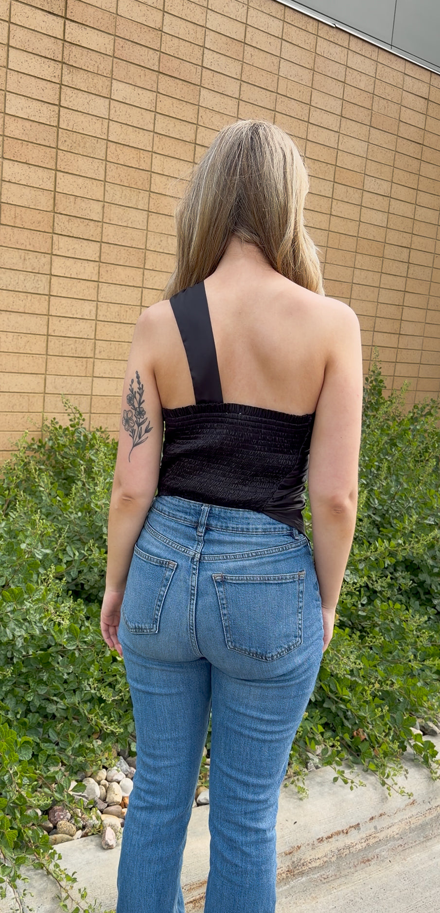 Asymmetrical Ruche Top