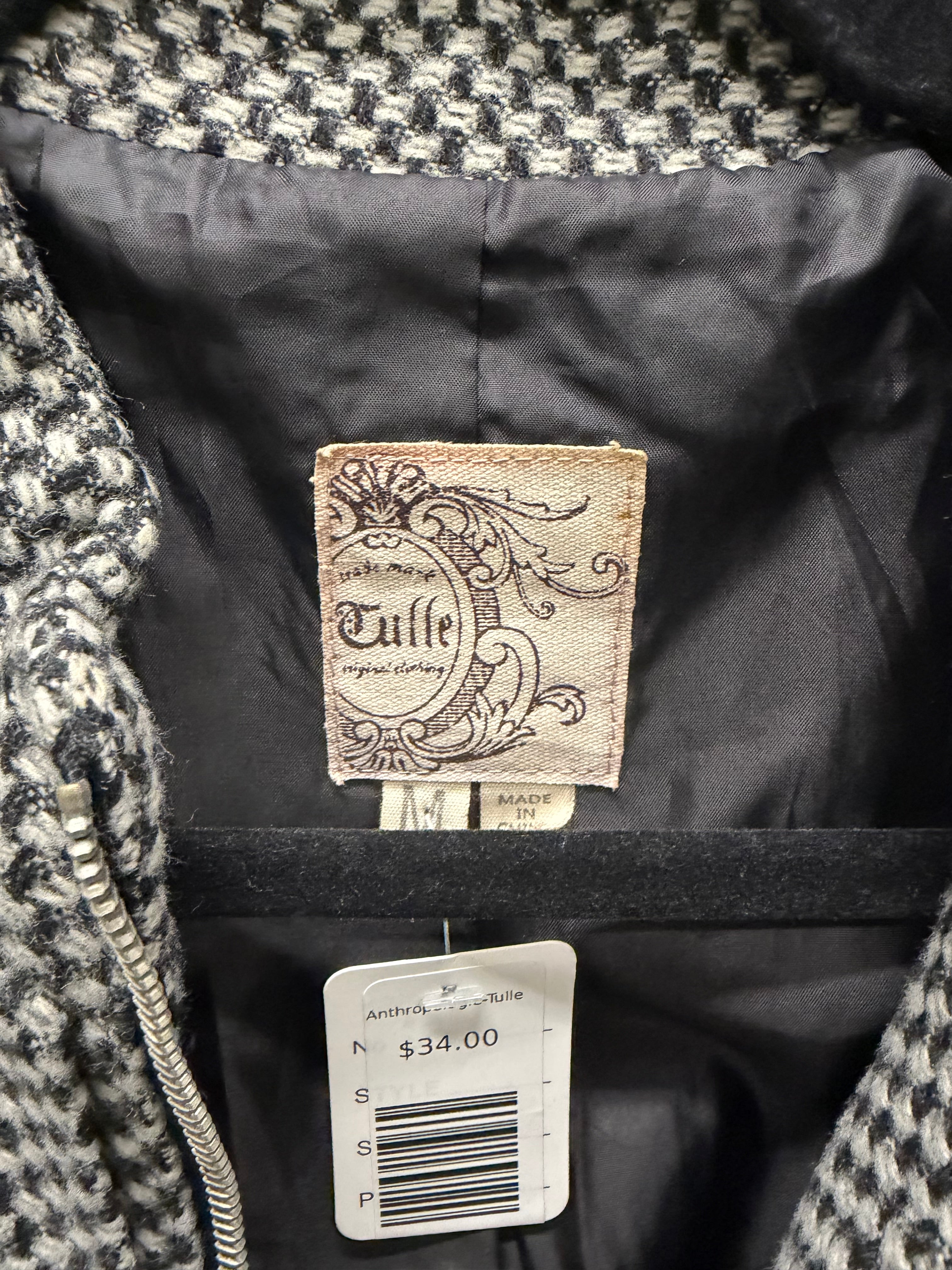 Anthropologie-Tulle Jacket, medium