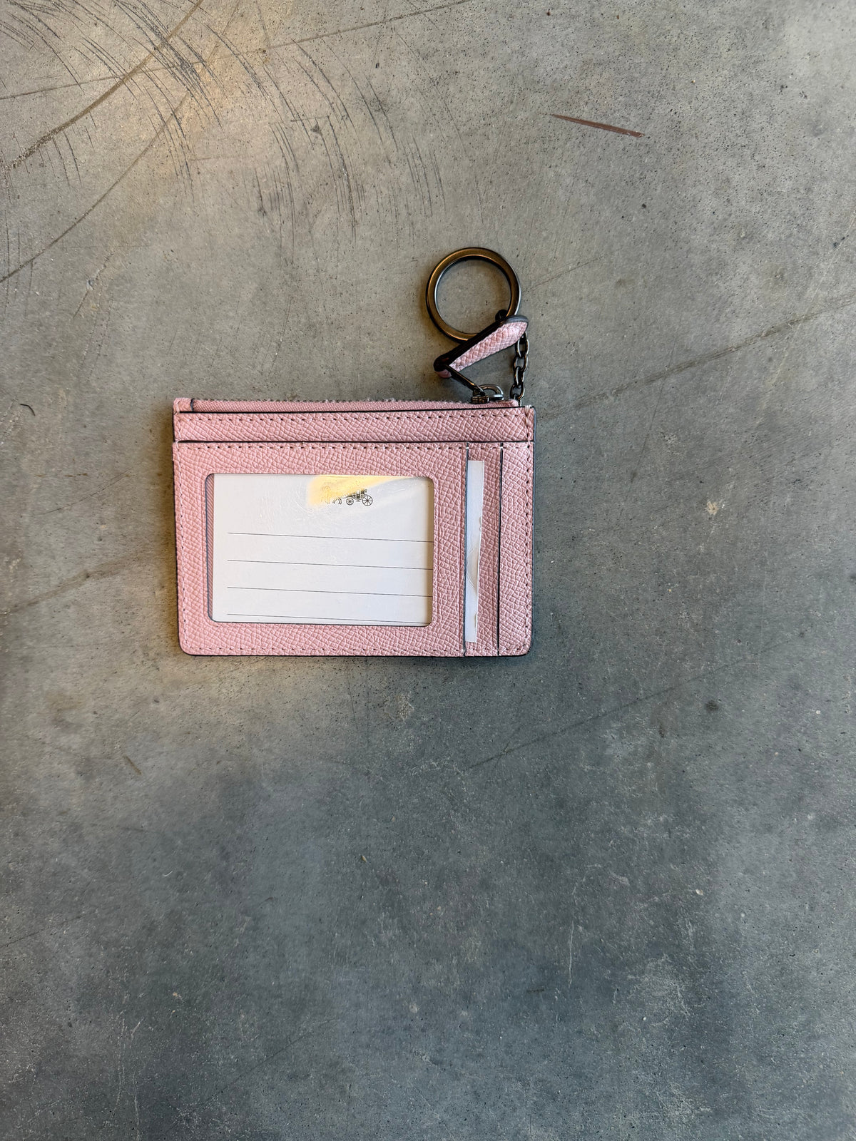 Coach Mini Card Case - Pink - Pre-loved