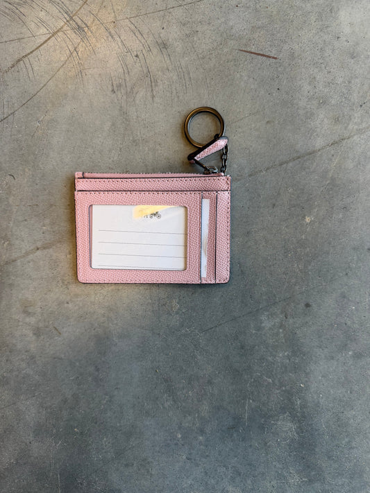 Coach Mini Card Case - Pink - Pre-loved