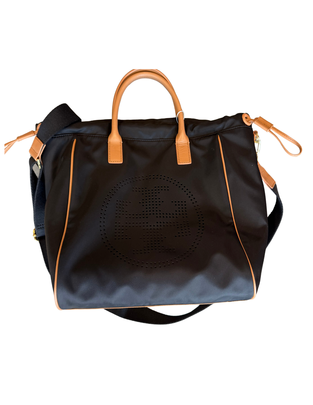 Tory Burch Perforated Logo Nylon Drawstring Tote Bag - Urban Thread