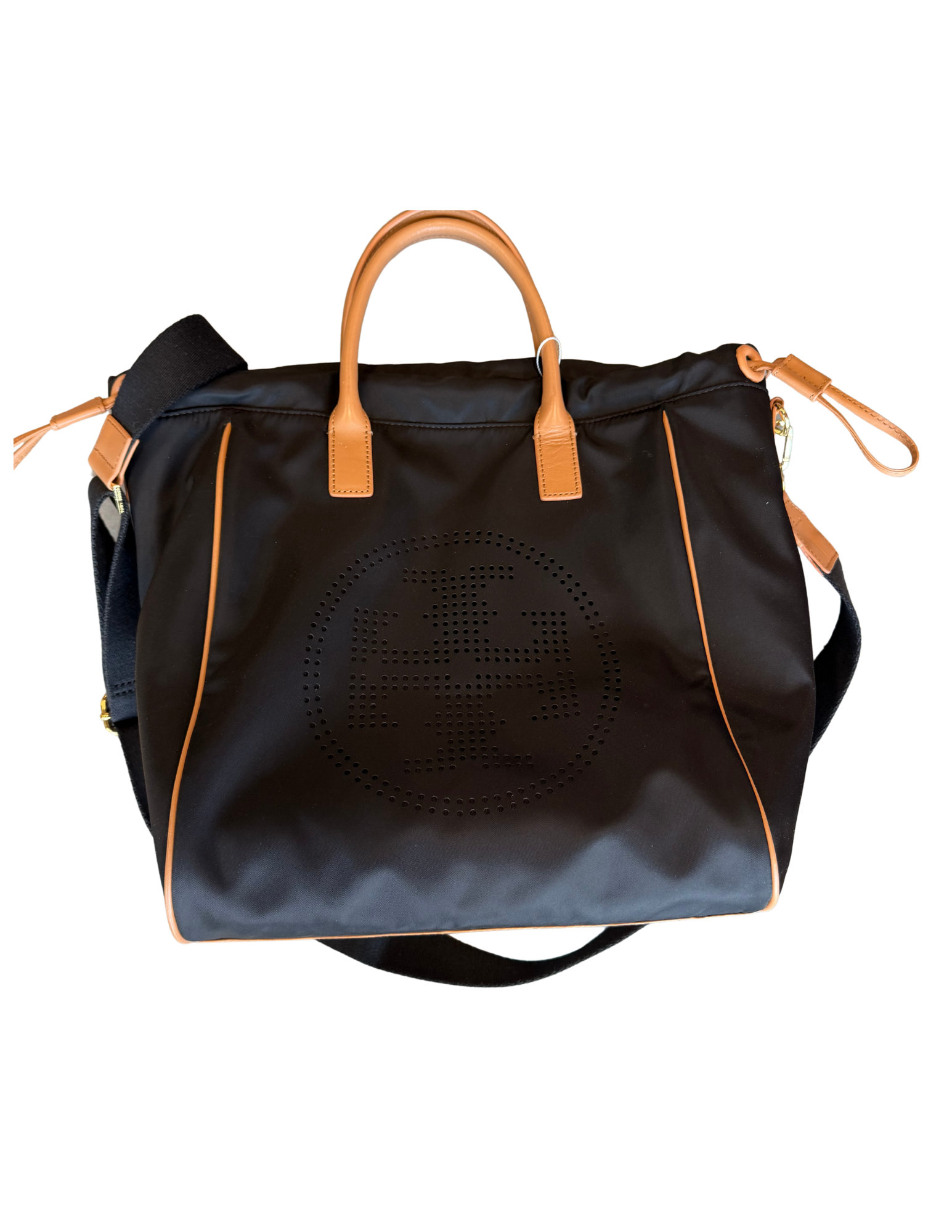 Tory Burch Perforated Logo Nylon Drawstring Tote Bag - Urban Thread