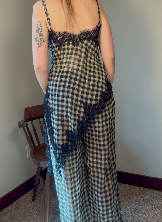 Gingham Set Pants
