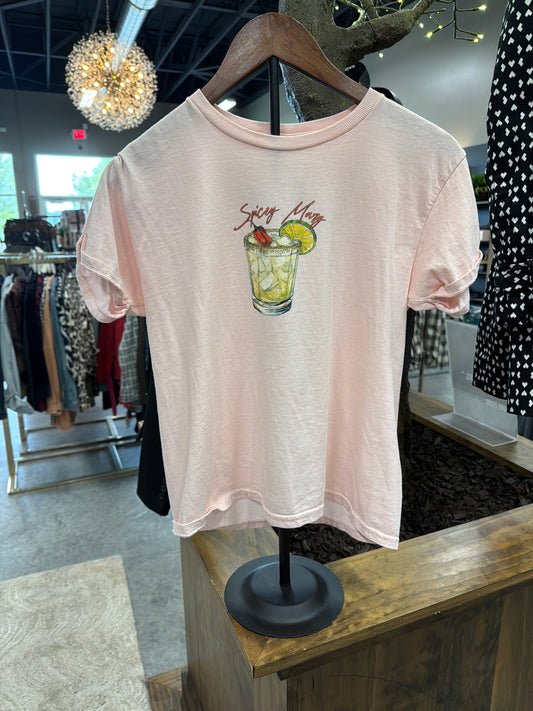 Pink Spicy Marg. Anthropologie Shirt, Small