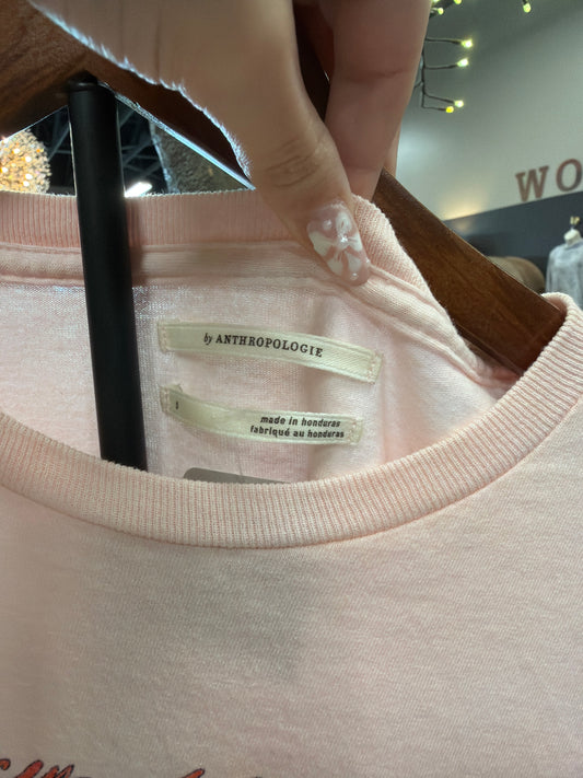 Pink Spicy Marg. Anthropologie Shirt, Small