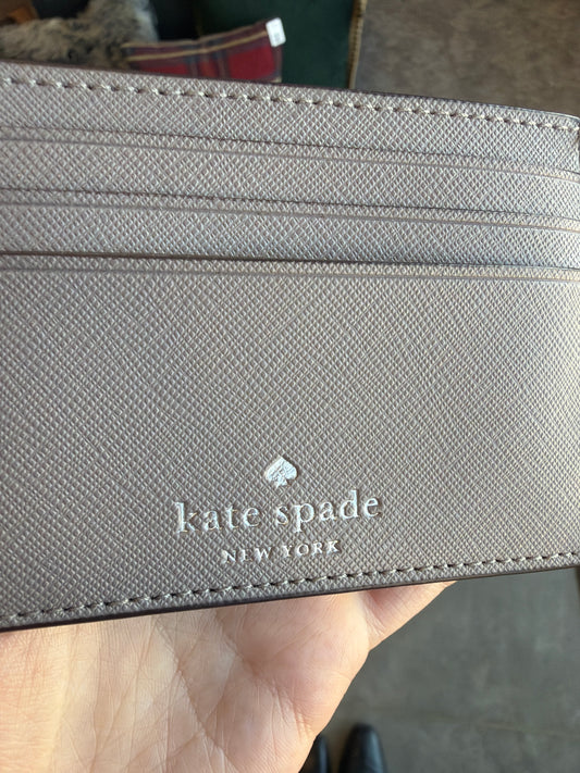 Kate Spade Saffiano Leather Card Holder - Pre-loved