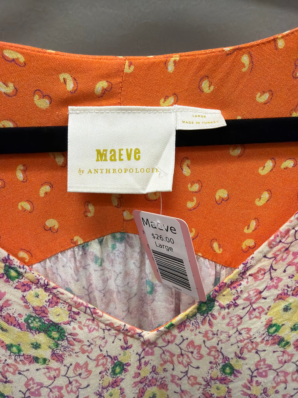 Multi pattern Maeve Shirt, Large