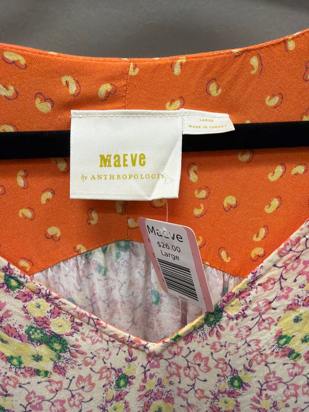 Multi pattern Maeve Shirt, Large