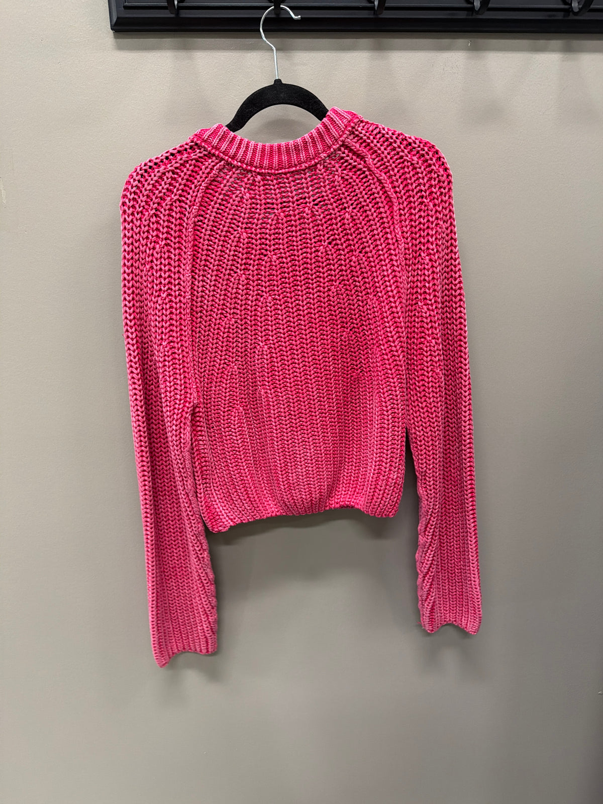 Pink Free People Sweater, Medium