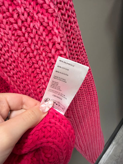 Pink Free People Sweater, Medium