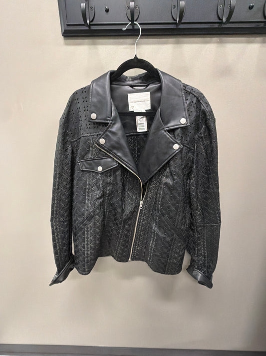 Leather Jacket Anthropologie Jacket, XL