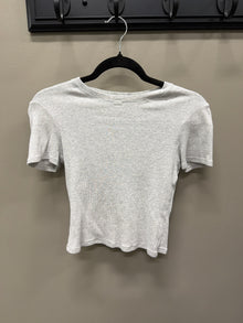 Gray ribbed Skims Shirt, Medium