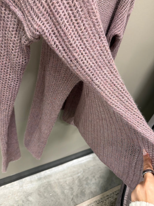 Dusty Purple Free People Sweater, Small
